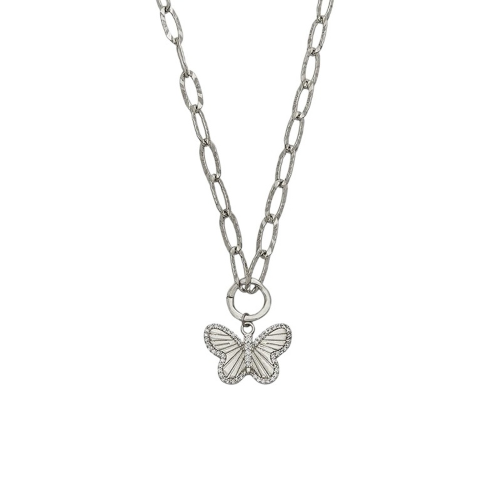 NWT ETTIKA
Simple Butterfly Silver Plated Pendant Necklace